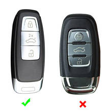 3 кнопки брелок-чехол для дистанционного ключа силиконовые автомобильные аксессуары защитный чехол для Audi A6L A7 A8 A8L E-tron Q8 C8 2019 2020 2024 - купить недорого