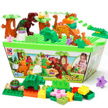 38pcs dinosaur building block paradise children's educational toy large particle building blocks building blocks assembled toys 2024 - buy cheap