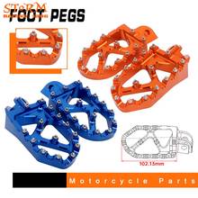 Pedaleira para pés, para ktm exc sx xcf sxf xc xcw xcfw smc 150 200 250 300 350 450 660 250r adventure 990, apoio para os pés 2024 - compre barato