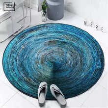 Round Carpet Green Marble Rugs For Living Room Soft Carpets For Bed Room Nordic Floor Mat Home Mat  3D Rug Turkish Carpet 2024 - buy cheap