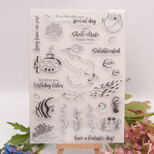 ZFPARTY Fishes Transparent Clear Silicone Stamp Cutting Dies Set for DIY scrapbooking/photo album Decorative 2024 - buy cheap