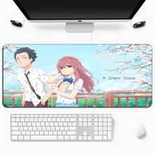 A Silent Voice Anime Gaming Mouse pad Large Locking Edge Otaku XL Mousepad Gamer Rubber Japan Laptop Notebook Computer Desk Mat 2024 - buy cheap