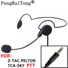 FengRuiTong-auriculares tácticos con micrófono, palo ajustable con enchufe NATO para Z-TAC PELTOR TCA-SKY U94 PTT, BAOFENG MOTOROLA YAESU 2024 - compra barato