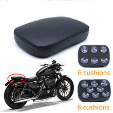 Rear Passenger Cushion Pillion Seat Pad Cover For Harley Motorcycle/Cruiser/Chopper/Custom Retro Detachable Suction cup 6/8 Cup 2024 - buy cheap