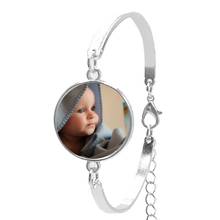 2019 personalizado foto pulseira do bebê feito à mão personalizado pulseira foto pai mãe avós pais amor um presente jóia 2024 - compre barato