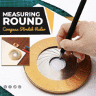 Adjustable Circle Drawing Ruler 10mm To 77mm Round Rotatable Compass Ruler Woodworking Professional Tools For Measuring Gauging 2026 - buy cheap