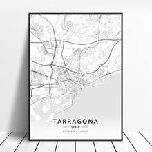 Tarragona Salamanca Ibiza Granada Cadiz Malaga Spain Map Poster 2024 - buy cheap