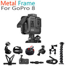For Gopro Hero 8 Metal Frame Bicycle Camera Mount Protective Frame Border Set For Gopro Hero 8 Action Camera Case Accessories 2024 - buy cheap