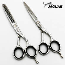 Juego de tijeras de peluquería profesional, 5,5/6 pulgadas, Corte + adelgazamiento, 18 ~ 30 dientes, con estuche 2024 - compra barato