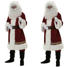 Christmas Santa Claus Costume Cosplay Adult Suit Women Men Clothes Fancy Dress In Christmas Men Costume Suit For Adults 2024 - buy cheap