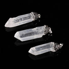 Irregular Shape White Quartzs Pendant Reiki Healing Natural Stone Amulet DIY Jewelry Personality Gift 2024 - buy cheap
