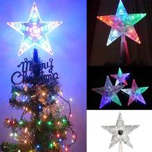Iluminación LED de 3 tamaños para decoración de árbol de Navidad, luz de estrella con pilas, para casa, tienda, oficina, fiesta, A35 2024 - compra barato