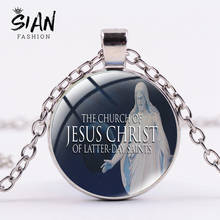 SIAN The Church of Jesus Christ Necklace Relief Society Mormon Symbol Necklaces Glass Cabochon Men Women For Mormonism follower 2024 - buy cheap