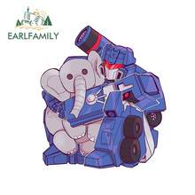 Earlfamily-adesivo de 13cm x 11.4cm para transformador, boneca de elefante, rv, à prova d'água, personalidade, carro, portátil, decalque, tronco de gráfico 2024 - compre barato