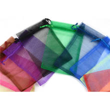 50pcs Organza Snow Yarn Bags Pearl Net Yarn Bag Jewelry Cosmetic Gift Drawstring Bundle Bag Party Wedding Favor Candy Gift Bags 2024 - buy cheap