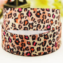 22mm 25mm 38mm 75mm Leopard print Cartoon printed Grosgrain Ribbon party decoration 10 Yards X-03352 2024 - buy cheap