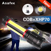 XHP70 led flashlight zoomable LED Flashlight Torch XHP70 COB USB Rechargeable Waterproof Lamp Camping Hunting Lights Lamp 2024 - buy cheap