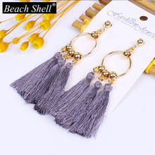 minimalist jewelry Boho Women 2020 Tassel earrings jewelry for   big statement bohemian drop korean fashion aesthetic accessorie 2024 - buy cheap