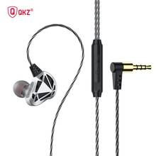 QKZ AK7 Wired Earphone 3.5mm HIFI Bass Music Dynamic In-Ear Headset Built-in Microphone Hands-Free Earbud Sport 2024 - buy cheap
