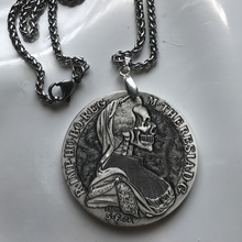 Estilo gótico do vintage duplo headed águia moeda pingente colar masculino de alta qualidade metal punk amuleto jóias 2024 - compre barato