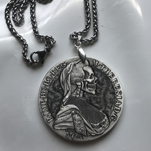 Collar con colgante de moneda de águila de doble cabeza para hombre, joyería de amuleto Punk de Metal de alta calidad, estilo gótico Vintage 2024 - compra barato