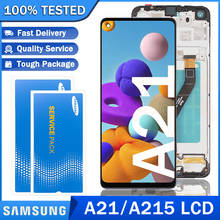 Original AMOLED Display with frame for Samsung Galaxy A215U A215U1 A215 LCD Touch Screen for Samsung A21 A215 Repair Parts 2024 - buy cheap
