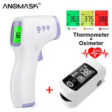Termômetro eletrônico infravermelho, medição digital de temperatura corporal sem contato para bebês adultos 2024 - compre barato
