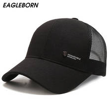 Gorra de béisbol de malla de alta calidad para hombre, sombrero de Golf negro, gorra de red transpirable de verano, gorra de pesca, gorras de béisbol Snapback, novedad 2024 - compra barato