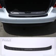 304 aço inoxidável traseiro cauda porta pára tronco limiar decorativa placa protetora capa guarnição para jaguar xe 2015 2016 2017 2024 - compre barato