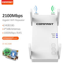 WIFI Extender 5GWIFI Repeater 2100Mbps wireless router range amplifier wireless wifi signal booster dual band antenna with WPS 2024 - buy cheap
