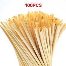 100pcs/Set 20CM Wheat Straw Drinking Straws Eco-friendly Reusable Organic Straws Barware Bar Accessories 2024 - buy cheap