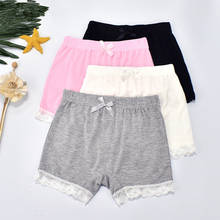4pcs/lot Summer Kids Shorts Baby Girls Modal Safety Panties Children Underpants 3-13Year Toddler Lace Bow Underwear Girl Clothes 2024 - buy cheap