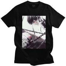 Streetwear Mens Tokyo Ghoul T-Shirts Short Sleeved Cotton Harajuku Tshirt Leisure Ken Kaneki Tee Shirt Loose Fit Manga Clothes 2024 - buy cheap