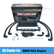 1 conjunto de radiador de óleo para bmw n20 320i 316i 328i 3 series f30 motor adaptador de refrigerador de óleo preto 2024 - compre barato