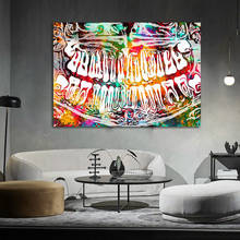 Colorful Tooth Laugh Dental Art Dentist Canvas Painting Modern Art Wall Picture For Medical Education Office Home Decor 2024 - buy cheap