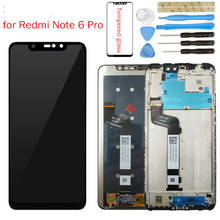 for Xiaomi Redmi Note 6 Pro LCD Display Screen Touch Frame Digitizer Assembly LCD 10 Point Touch Repair Replace Parts 2024 - buy cheap