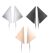 Punk Design Fashion Triangle Big Geometric Stud Earring Women Geometric Vertical Stick Stud Earring Modern Female Jewelry Party 2024 - buy cheap