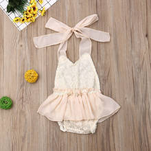 Newborn Toddler Baby Girl Lace Bodysuit Jumpsuit Halter Jumpsuit Outfits Clothes Summer Infant Baby Clothes 2024 - buy cheap