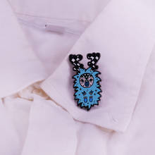 Pin esmaltado de Reassurance azul, insignia bonita de broche contra la ansiedad y la salud 2024 - compra barato