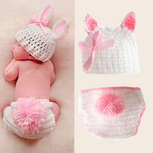 1Set Newborn Boys Girls Cute Crochet Knit Costume Baby Photo Photography Outfits Prop 2024 - buy cheap