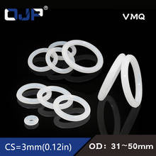5PCS/lot Silicon Ring Silicone/VMQ O ring OD31/32/34/35/36/38/40/42/43/45/48/50*3mm Rubber O Ring Seal Good elasticity Gaskets 2024 - buy cheap