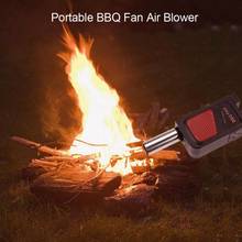 Portable Electric BBQ Fan Air Blower Outdoor Camping Picnic Grill Barbecue Cooking Tool Outdoor Handheld Electric BBQ Fan 2024 - buy cheap