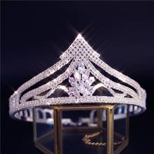 Fashion Zircon Crystal Vintage Royal Queen King Tiaras and Crowns Prom Diadem Hair Ornaments Wedding Bridal Luxury Hair Jewelry 2024 - buy cheap