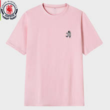 Fredd camiseta com estampa de astronauta marshall, camiseta casual de manga curta de cor sólida com gola careca, 2021 2024 - compre barato