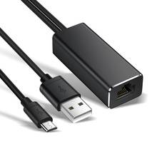 Adaptador Ethernet Micro USB a RJ45 para Chromecast 2 1, USB a RJ45 para Fire TV, Micro USB 100M, tarjeta Ethernet de red LAN 2024 - compra barato