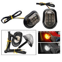 Intermitente de moto con lente ahumada, luz LED intermitente para kawasaki, honda, suzuki, benelli, vespa, yamaha 2024 - compra barato