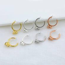 10PCS 13*17mm Metal Copper Ear Clip Resin Earpins Round Earrings Setting For Jewelry Making Prevent Allergies 2024 - buy cheap