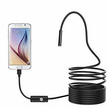 Pripaso 7mm 720P HD Android endoscopio boroscopio cámara de inspección USB 6 LED Micro USB a la línea para Android Teléfono Inteligente 2024 - compra barato