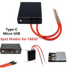 Portable Spot Welder Adjustable Mini Spot Welding Machine For 18650 Lithium Battery Nickel Belt Spot Kits Micro USB/ Type-C Port 2024 - buy cheap
