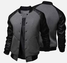 ZOGAA Mens Baseball Jacket Autumn Fashion Cool Outwear Jacket Patchwork Stand Collar Casual Slim Fit Jackets and Coats for Men 2024 - buy cheap